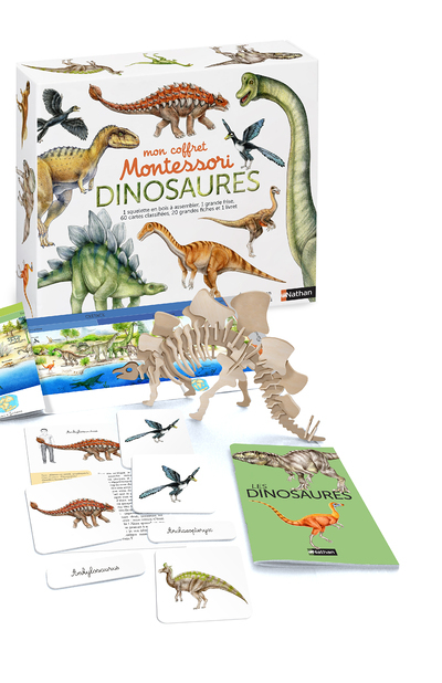 Mon coffret Montessori des dinosaures (Coffret)