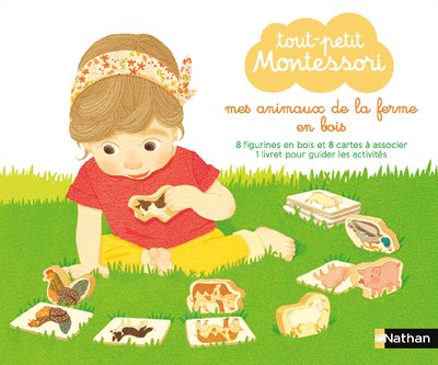 Tout-petit Montessori - Mes animaux de la ferme en bois (Coffret)