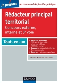 Rédacteur principal territorial - Concours externe, interne et 3e voie - Tout-en-un (Broché)
