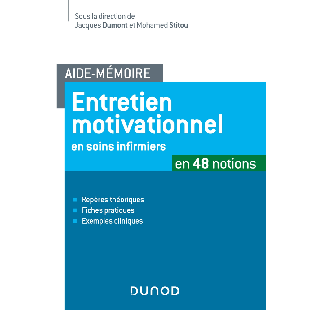 Aide-mémoire -Entretien motivationnel en soins infirmiers - en 48 notions - en 48 notions (Broché)