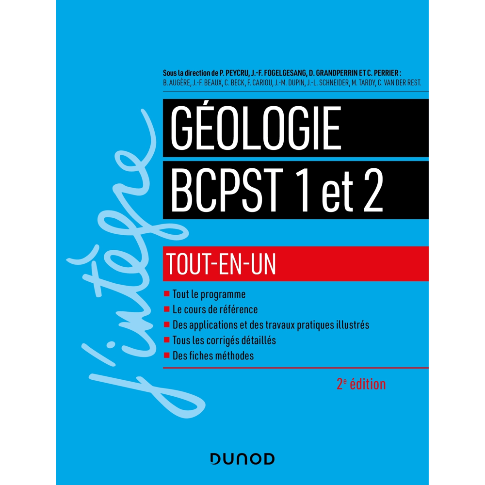 Géologie tout-en-un BCPST 1re et 2e années - 2e éd. (Broché)