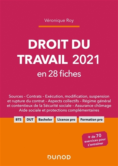 Droit du travail 2021 en 28 fiches (Broché)