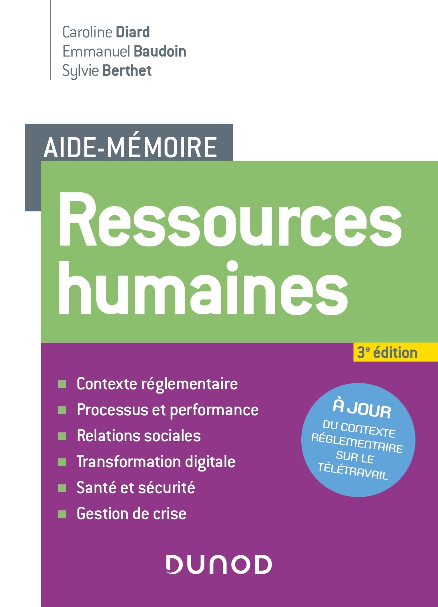 Aide-mémoire - Ressources humaines - 3e éd. (Poche)