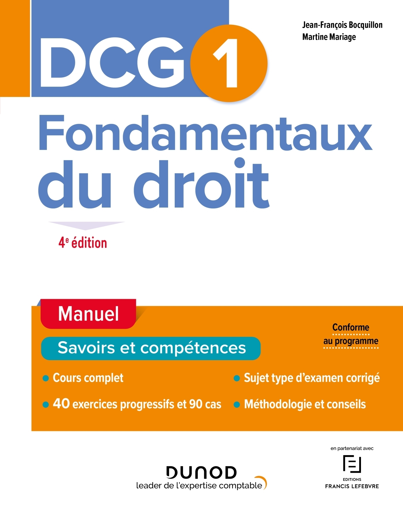 DCG 1 Fondamentaux du droit - Manuel 4e éd. - Manuel (Broché)