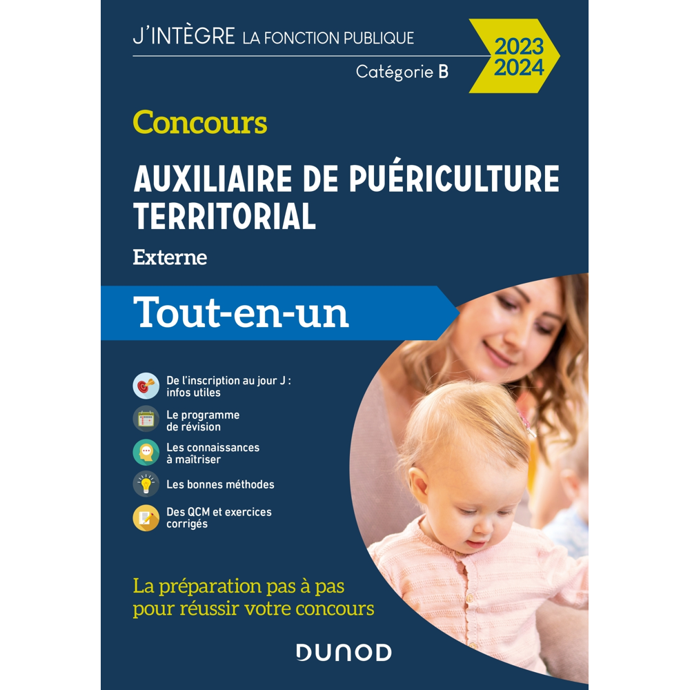 Concours Auxiliaire de puériculture territorial 2023-2024 - Tout-en-un (Broché)