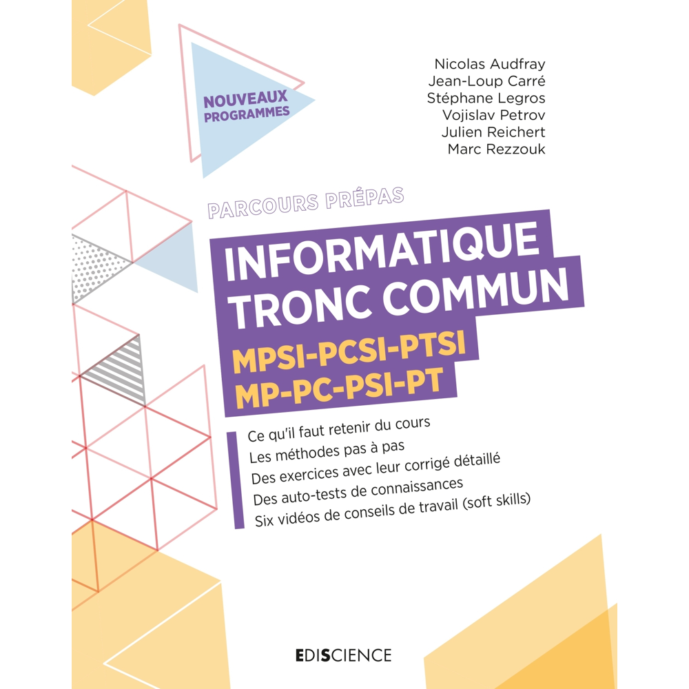Informatique - Tronc commun MPSI-PCSI-PTSI-MP-PC-PSI-PT - MPSI-MP2I-PCSI-PTSI-BCPST-MP-MPI-PC-PSI-PT