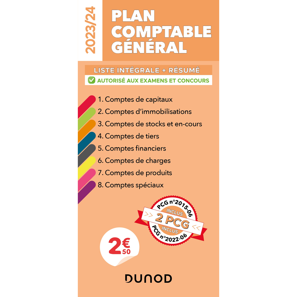 Plan comptable général 2023/24 - Liste intégrale des comptes (Blister)