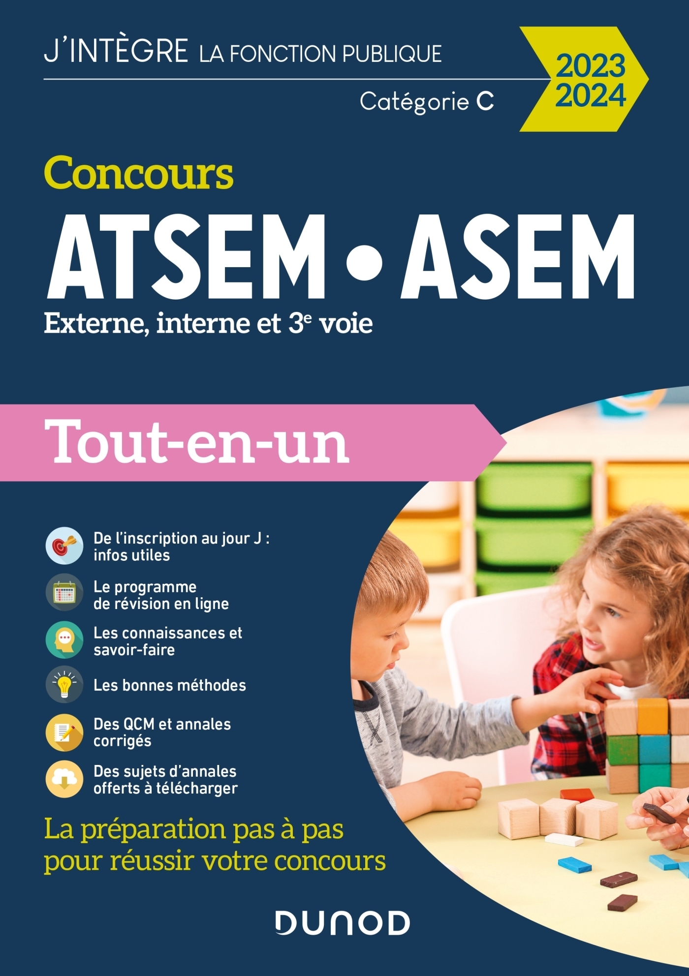 Concours ATSEM ASEM - 2023-2024 - Externe, interne et 3e voie - Tout-en-un (Broché)