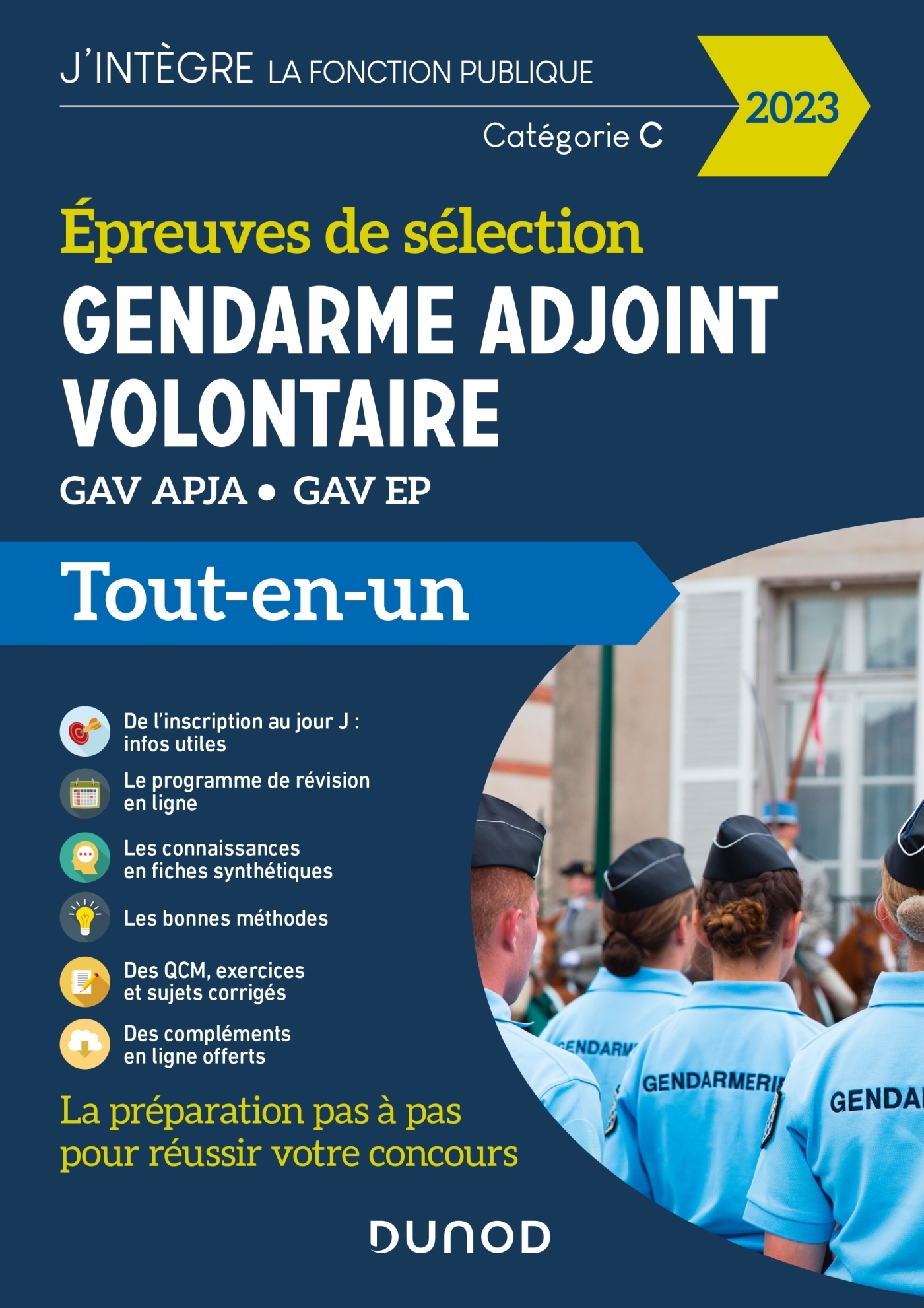 Epreuves de sélection Gendarme adjoint volontaire 2023 - GAV APJA - GAV EP (Broché)