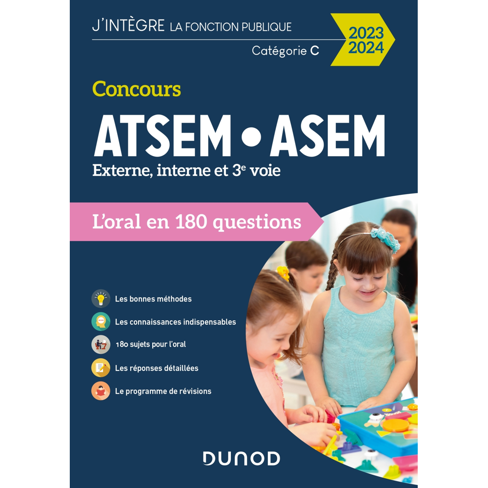 Concours ATSEM/ASEM 2023/2024 - L'oral en 180 questions (Broché)