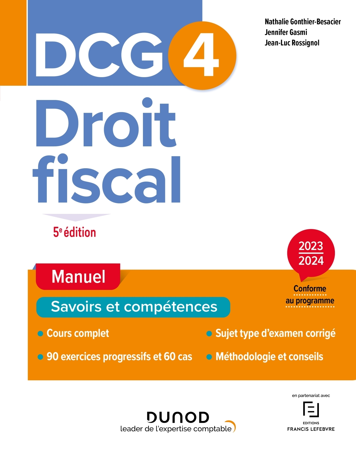 DCG 4 - Droit fiscal - Manuel 2023-2024 (Broché)