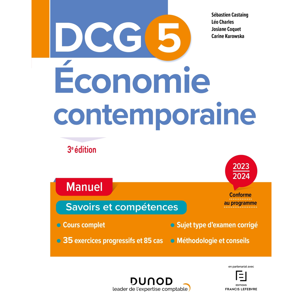 DCG 5 - Economie contemporaine - Manuel - 3e éd (Broché)