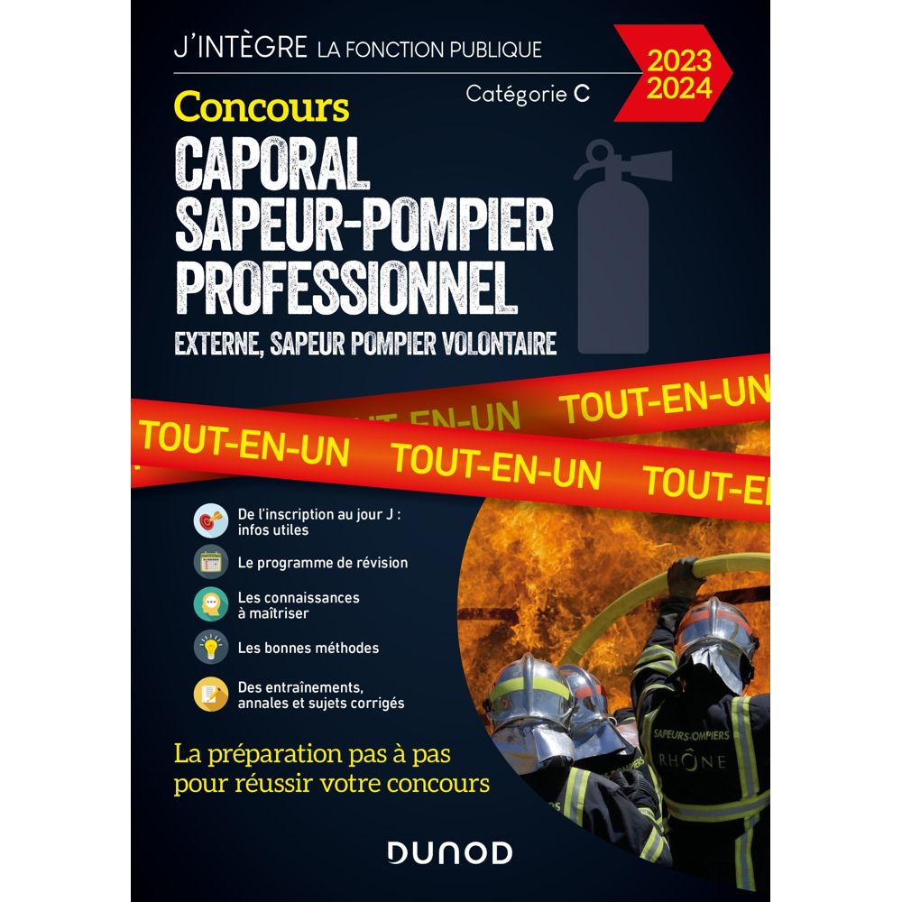 Concours Caporal sapeur-pompier professionnel 2023/2024 - Tout-en-un (Broché)