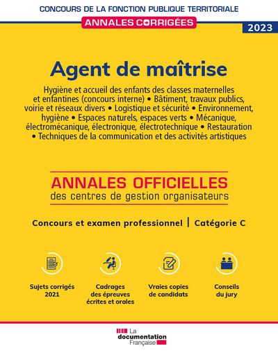 Agent de maîtrise 2023 - Concours et examen professionnel. Catégorie C (Broché)