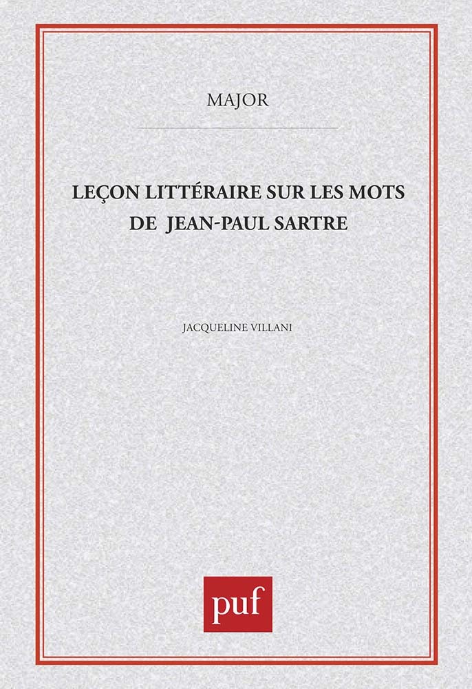 Leçon littéraire sur « Les Mots » de Sartre (Grand format)