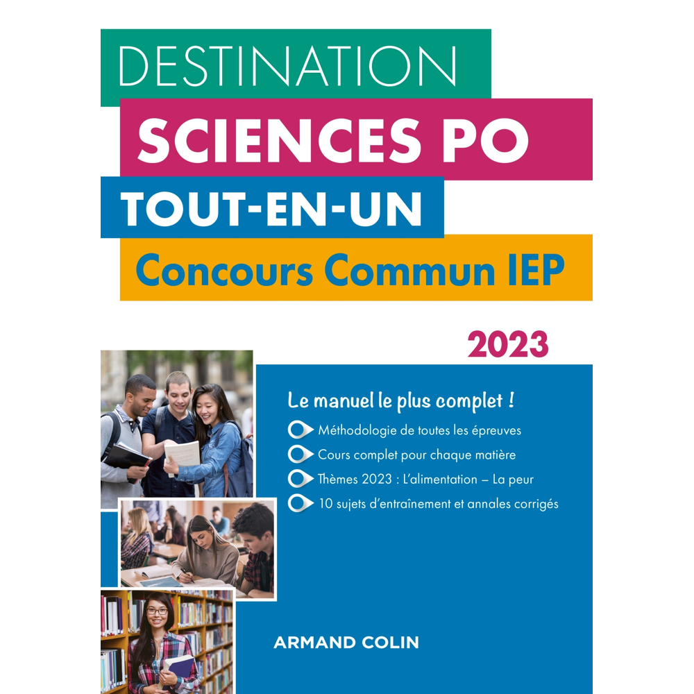 Destination Sciences Po - Concours commun IEP 2023 - Tout-en-un (Broché)