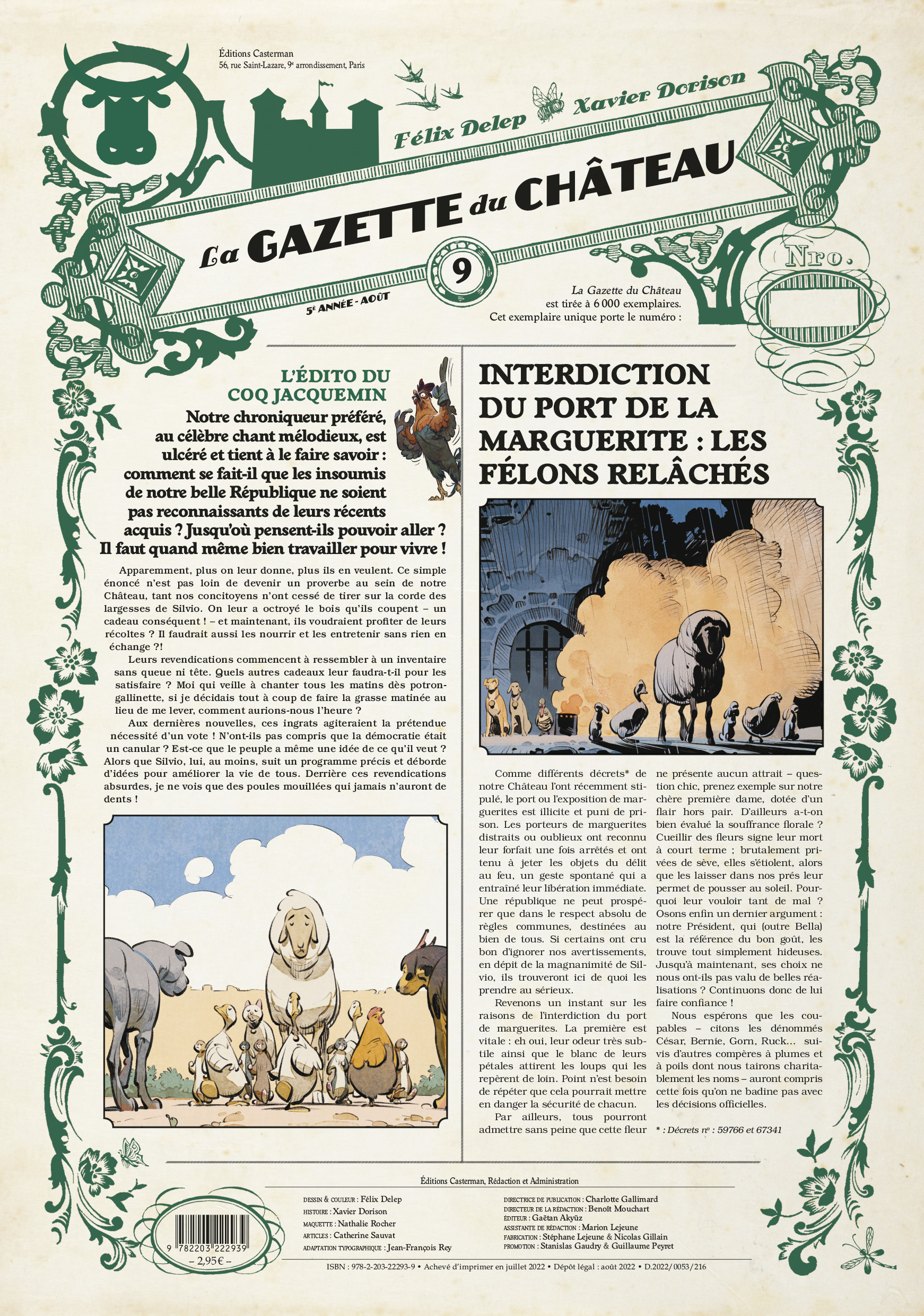 Le Château des animaux - La Gazette du château (BD)