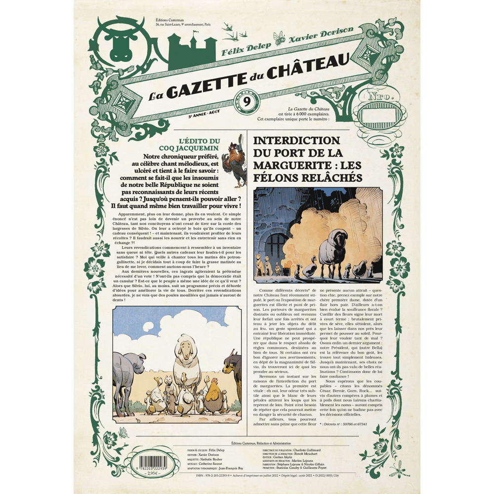 Le Château des animaux - La Gazette du château (BD)