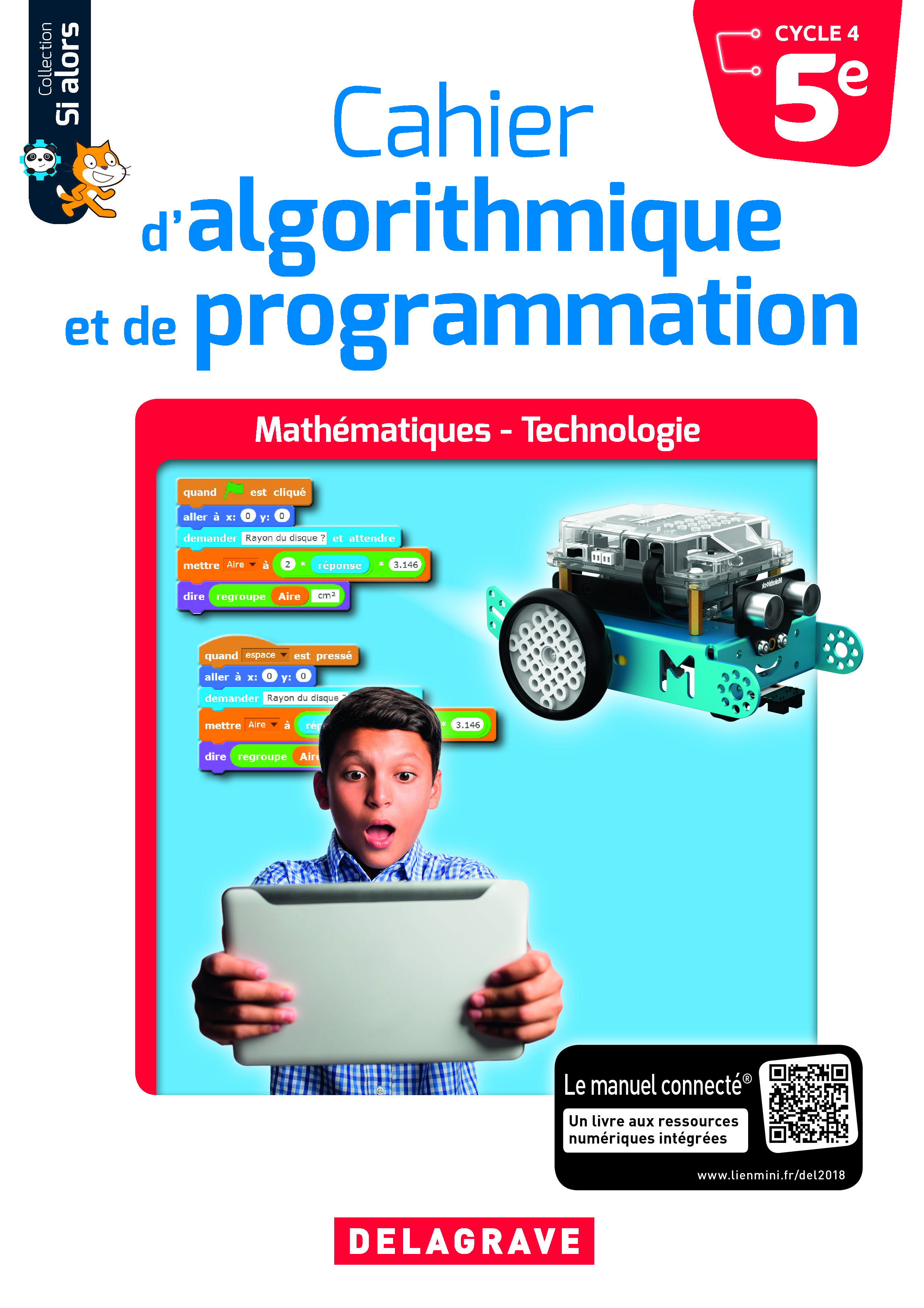 Cahier d'algorithmique et de programmation 5e (2018) - Cahier élève (Broché)