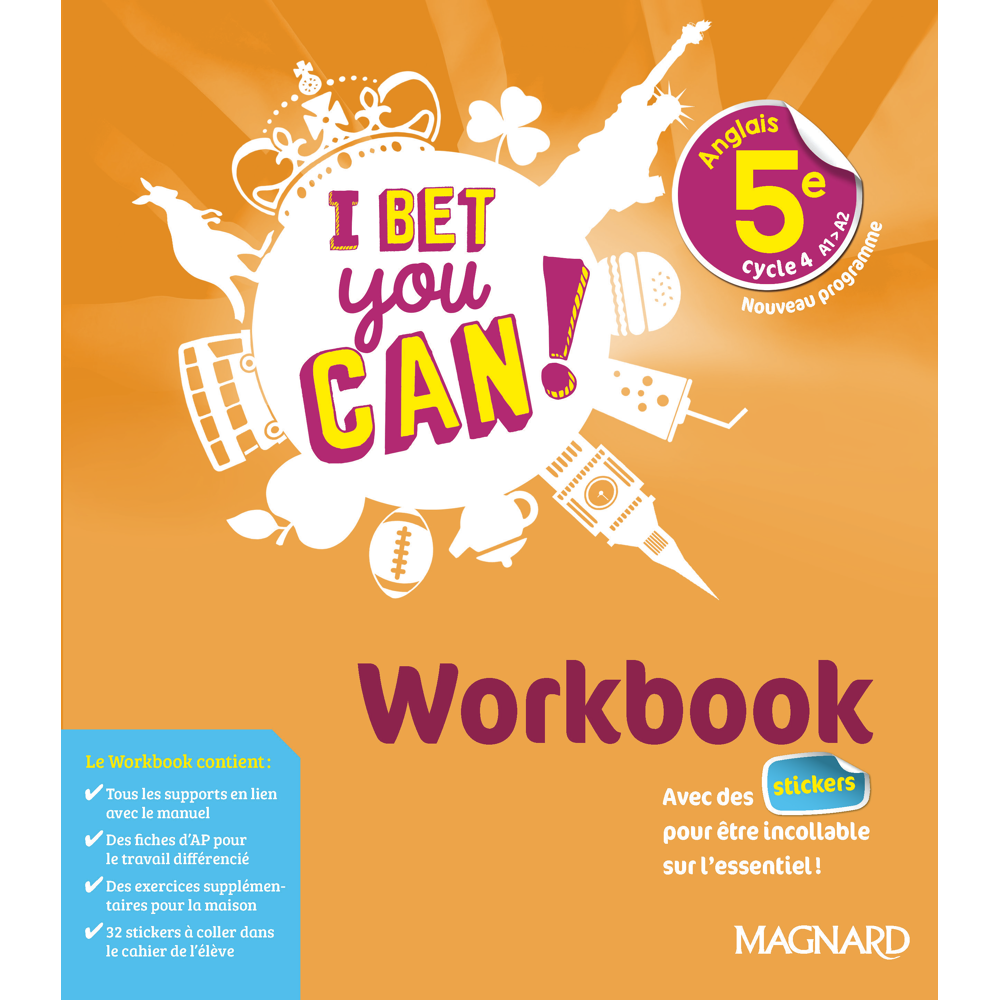 I Bet You Can! Anglais 5e (2018) - Workbook (Broché)