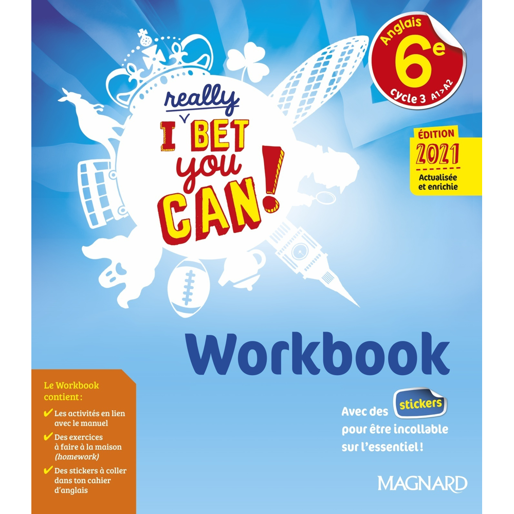 I Really Bet You Can! Anglais 6e (2021) - Workbook (Broché)