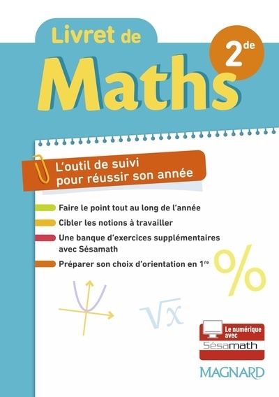Maths 2de (2022) - Livret (Broché)