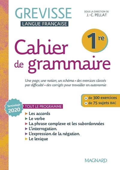 Cahier Grevisse 1re (2022) (Broché)