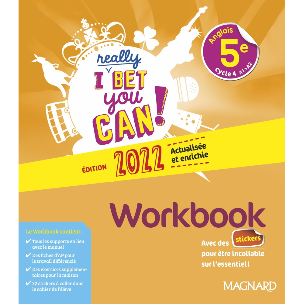 I Really Bet You Can! Anglais 5e (2022) - Workbook (Broché)