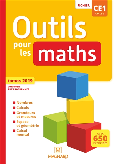 Outils pour les Maths CE1 (2019) - Fichier de l'élève (Broché)