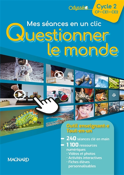 Odysséo Mes séances en un clic Questionner le monde Cycle 2 (2022) - Guide enseignant papier + Resso