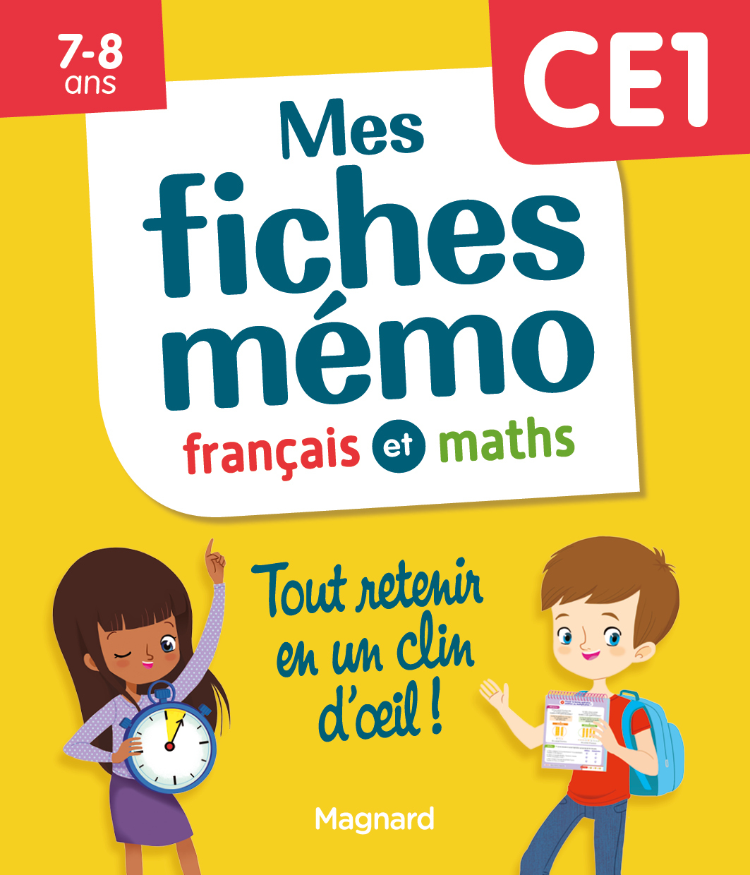 Mes fiches mémo Français et Maths CE1 - Tout retenir en un clin d'oeil (Broché)