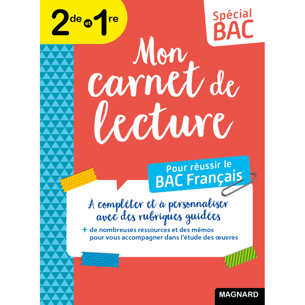 Spécial Bac Mon carnet de lecture Bac Français 2024 - Toutes mes lectures en un seul carnet ! (Broch