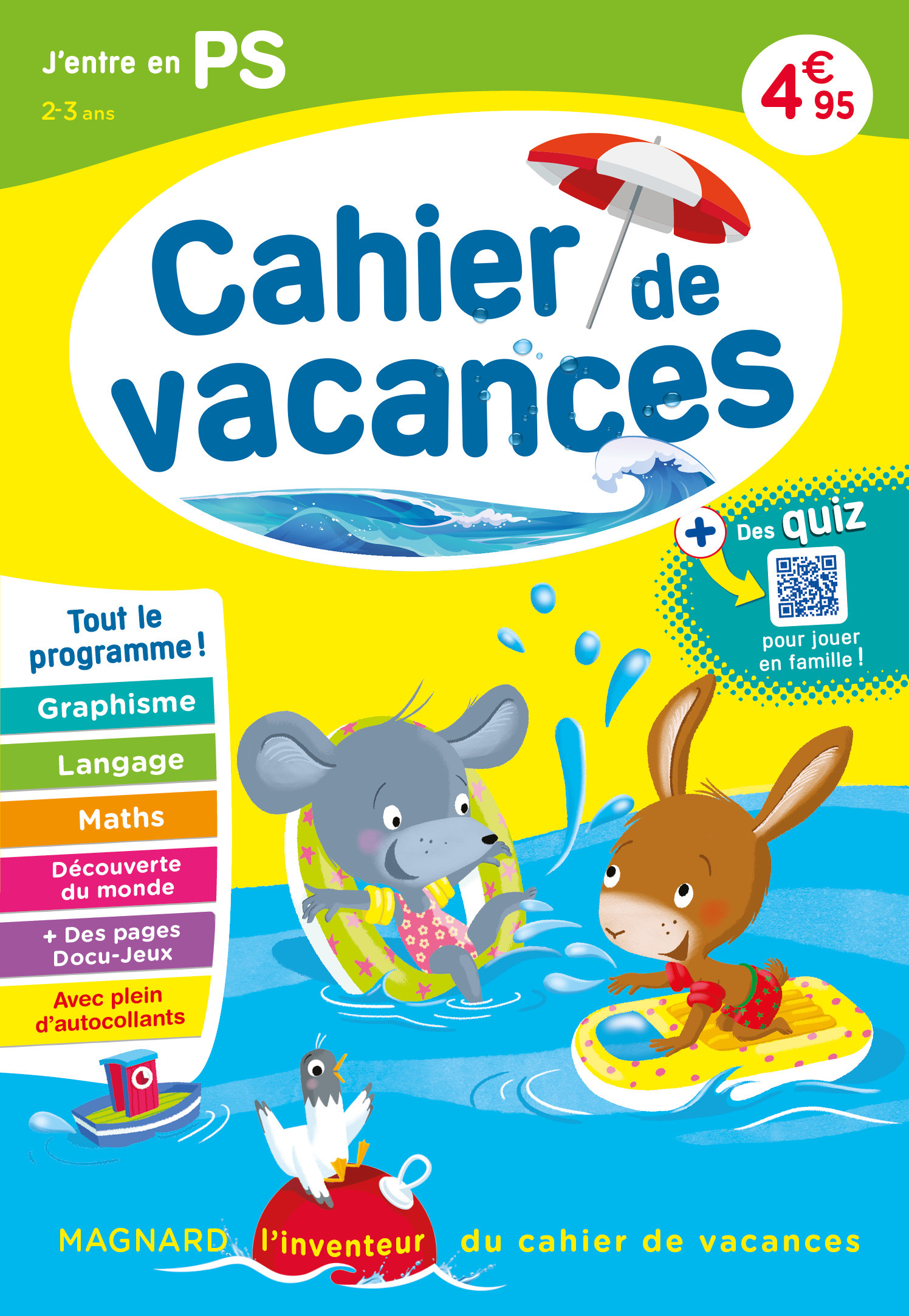 Cahier de vacances 2023, J'entre en petite section 2-3 ans - Magnard, l’inventeur du cahier de vacan