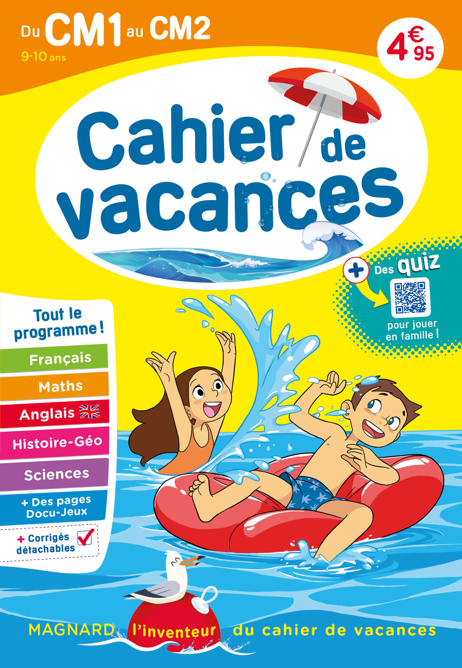 Cahier de vacances 2023, du CM1 vers le CM2 9-10 ans - Magnard, l’inventeur du cahier de vacances (B