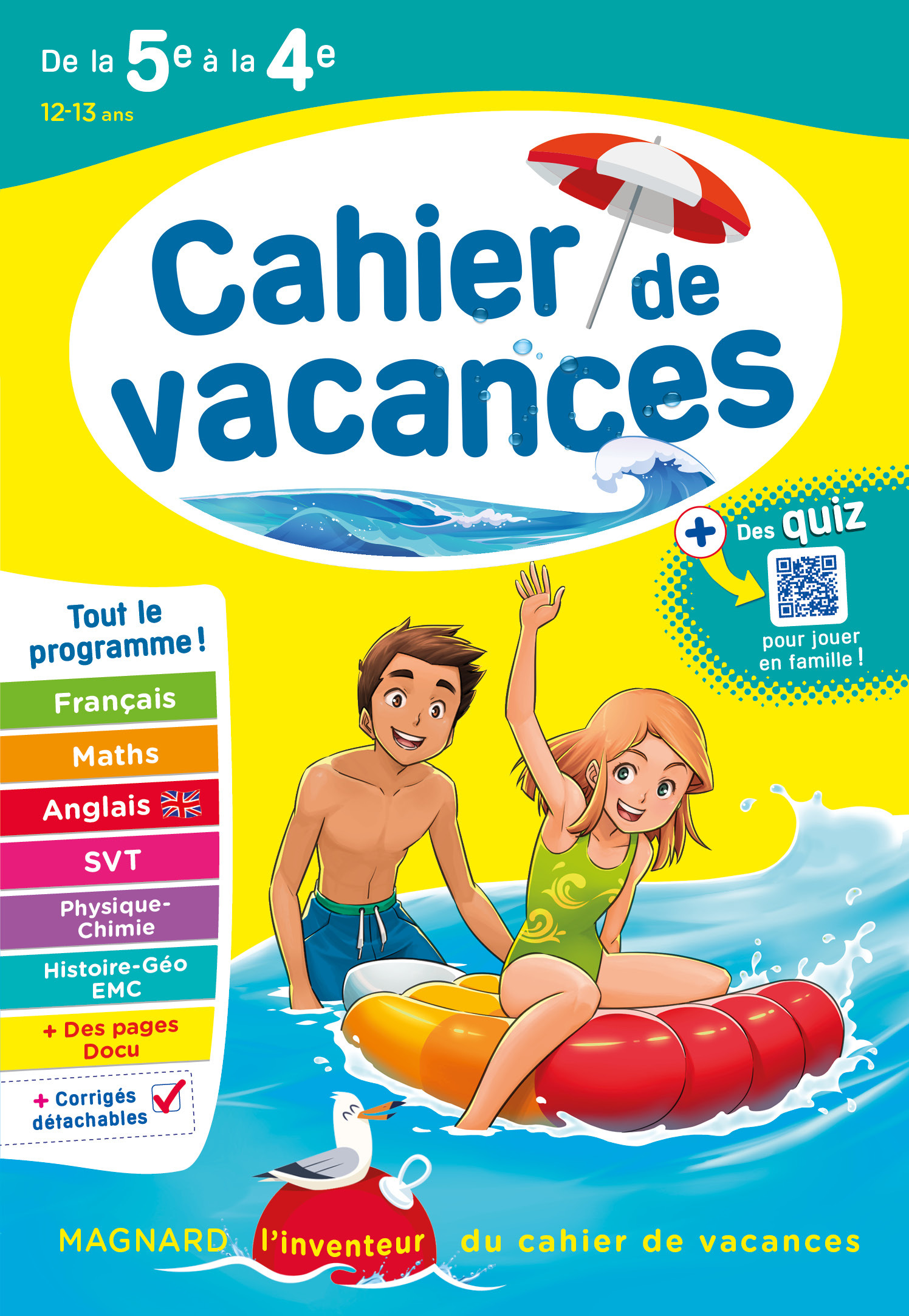 Cahier de vacances 2023, de la 5e vers la 4e - Magnard, l'inventeur des cahiers de vacances (Broché)