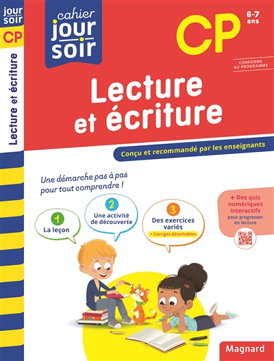 Lecture et écriture CP - Cahier Jour Soir - Conçu et recommandé par les enseignants (Broché)