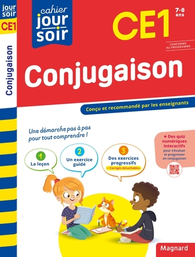 Conjugaison CE1 - Cahier Jour Soir - Conçu et recommandé par les enseignants (Broché)