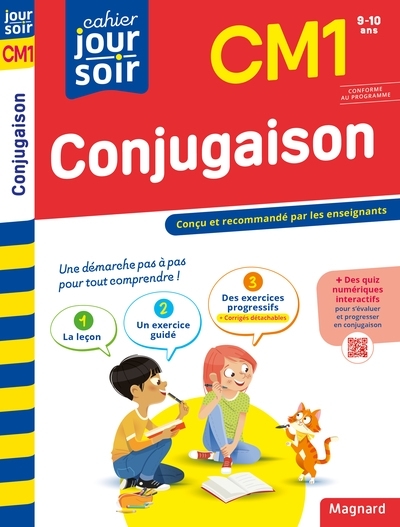 Conjugaison CM1 - Cahier Jour Soir - Conçu et recommandé par les enseignants (Broché)