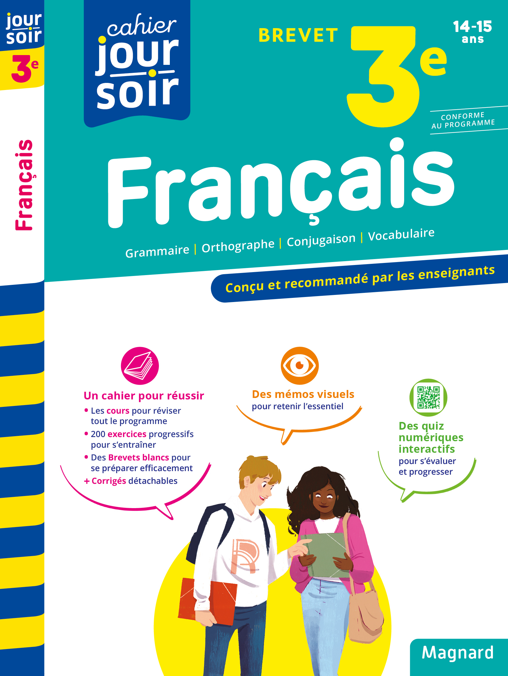 Français 3e Brevet - Cahier Jour Soir - Conçu et recommandé par les enseignants (Broché)