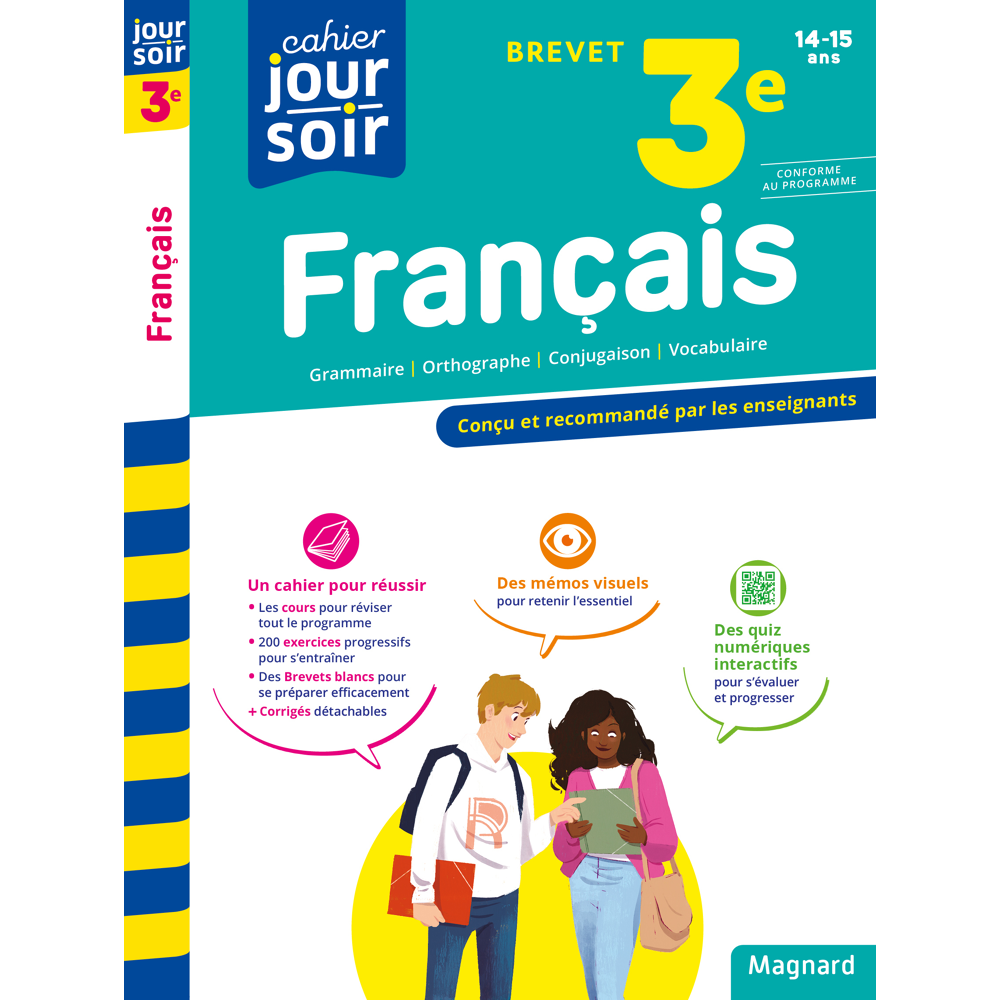 Français 3e Brevet - Cahier Jour Soir - Conçu et recommandé par les enseignants (Broché)