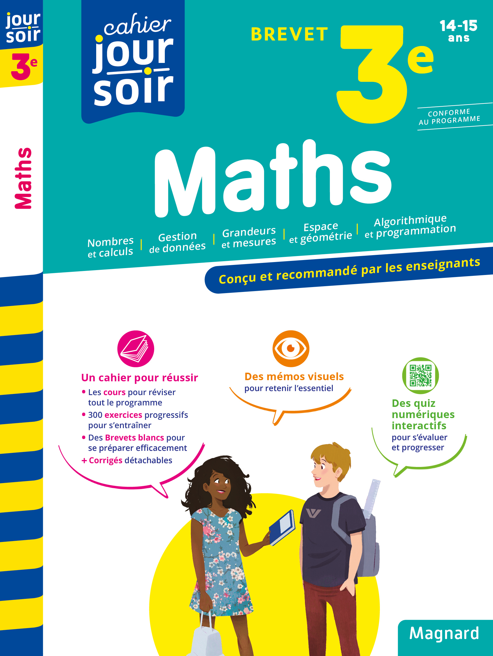 Maths 3e Brevet - Cahier Jour Soir - Conçu et recommandé par les enseignants (Broché)