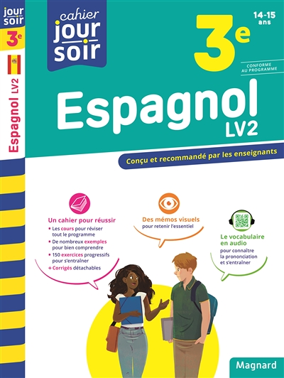 Espagnol 3e LV2 - Cahier Jour Soir - Conçu et recommandé par les enseignants (Broché)