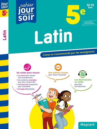 Latin 5e - Cahier Jour Soir - Conçu et recommandé par les enseignants (Broché)