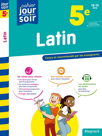 Latin 5e - Cahier Jour Soir - Conçu et recommandé par les enseignants (Broché)