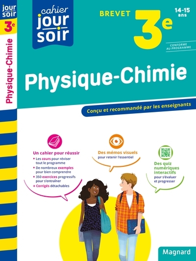 Physique-Chimie 3e Brevet - Cahier Jour Soir - Conçu et recommandé par les enseignants (Broché)