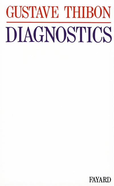 Diagnostics - Essai de psychologie sociale (Grand format)