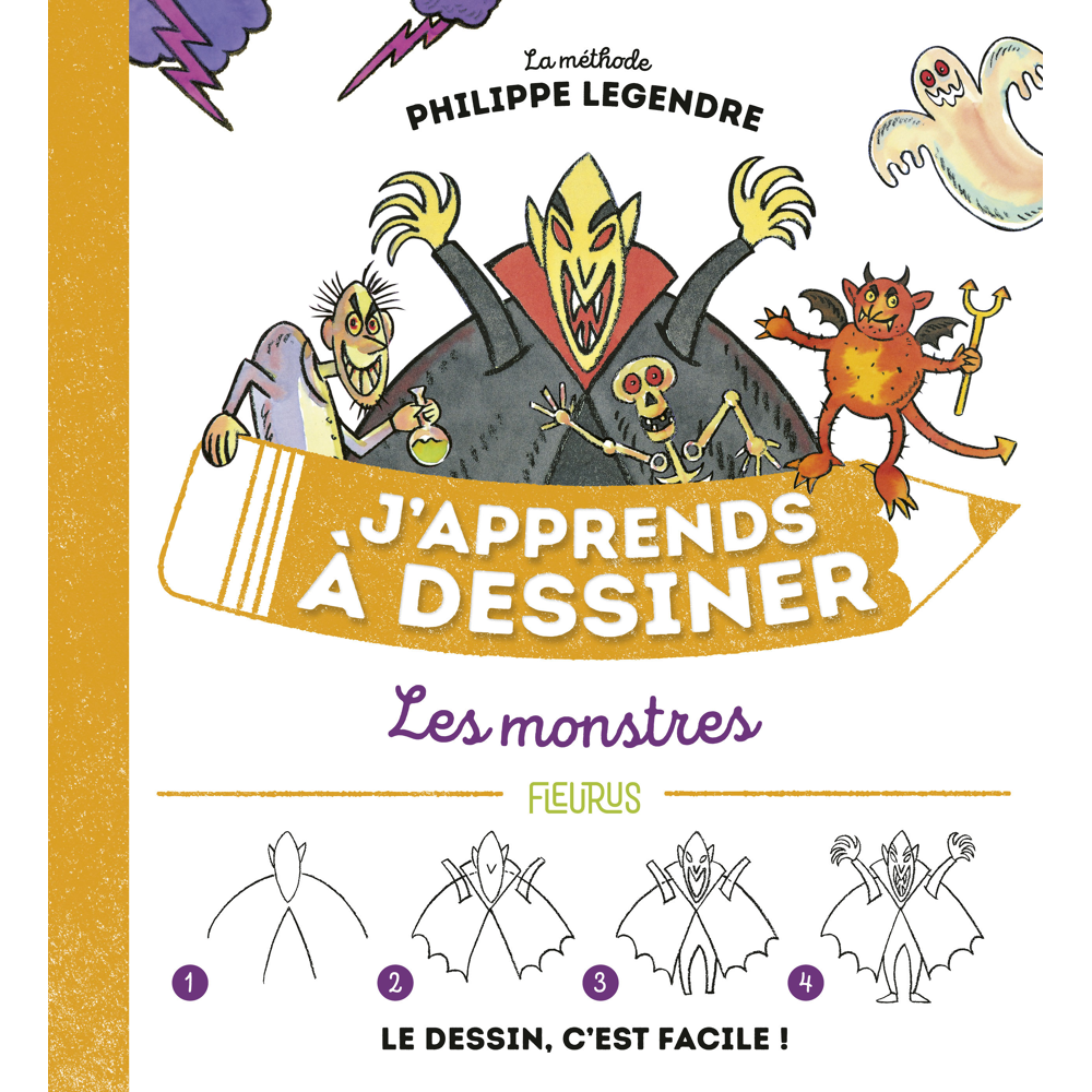 J'apprends à dessiner les monstres (Jeunesse)