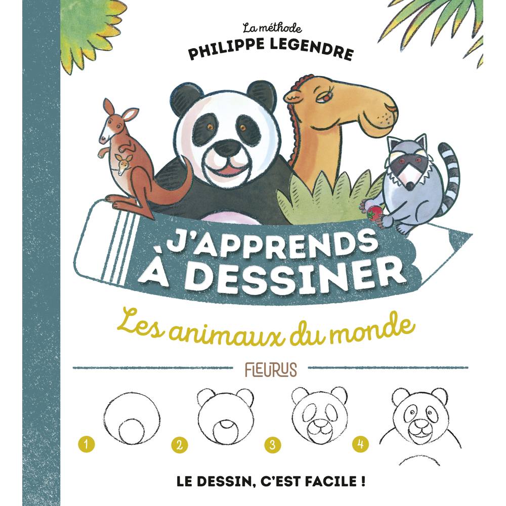 J'apprends à dessiner les animaux du monde (Jeunesse)