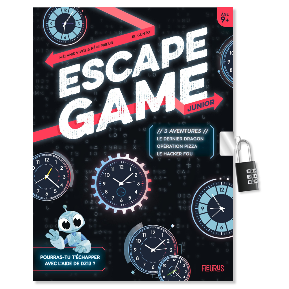 Escape Game Junior. 3 aventures (Le dernier dragon / Opération pizza / Le hacker fou) (Jeunesse)