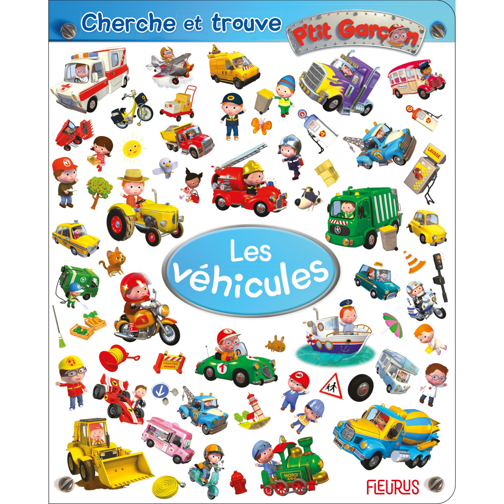 Cherche et trouve P'tit Garçon - Les véhicules (Jeunesse)